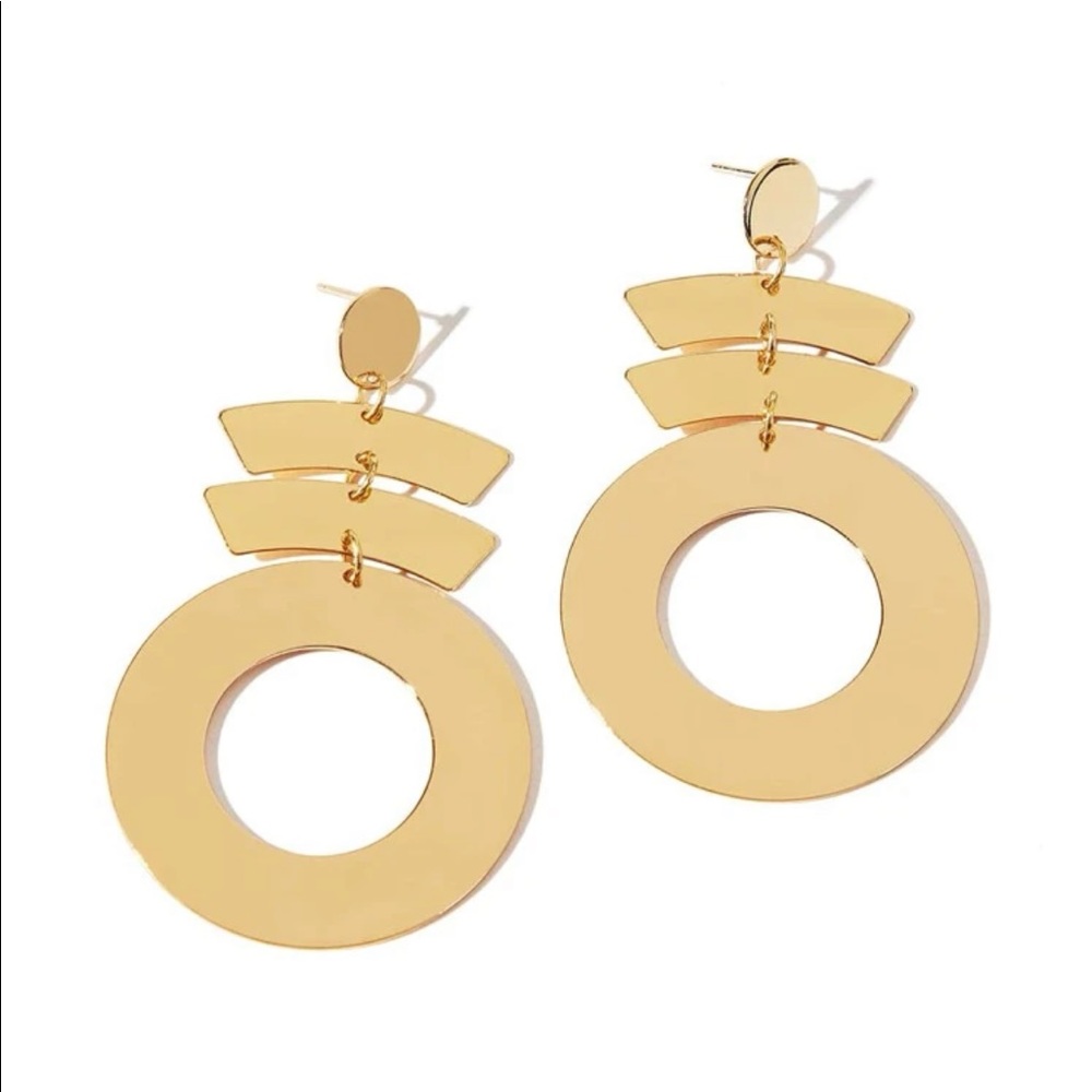 NWOT Round Drop Earrings